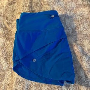 Blue lululemon shorts size 2 worn a little.